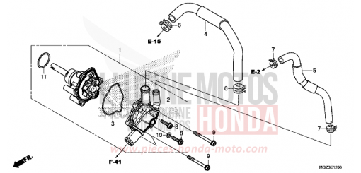 POMPE A EAU CBR500RAD de 2013